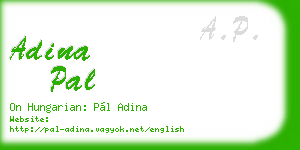 adina pal business card